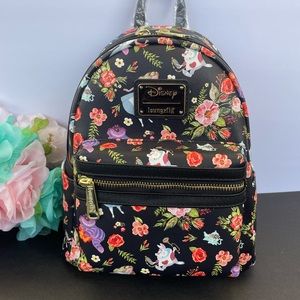 Loungefly Disney Alice in Wonderland floral mini backpack